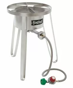 Bayou Classic Stainless Steel Tall High Pressure Propane Burner