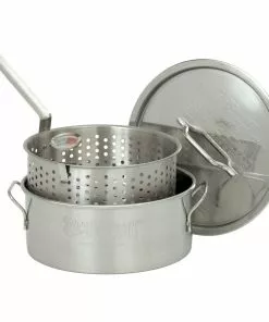 Bayou Classic 10 Quart Stainless Steel Deep Fryer Pot Fish Fryers