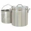 Stock Pots Bayou Classic 24 Quart Stainless Steel Stock Pot Kit