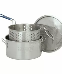 Bayou Classic 14 Quart Stainless Steel Deep Fryer Pot