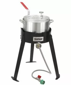 Fish Fryers Bayou Classic Aluminum Deep Fryer Cooking Kit