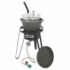 Bayou Classic Cast Iron Deep Fryer Cooking Kit Cast Iron Cookware