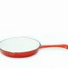 Cajun Classic 10 Inch Enamel Red Skillet Cast Iron Cookware